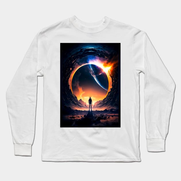 Enormous Portal Long Sleeve T-Shirt by James Garcia